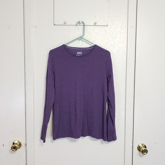 "croft & Borrow" The Classic Tee Long Sleeves Purple Size Medium - Picture 3 of 4